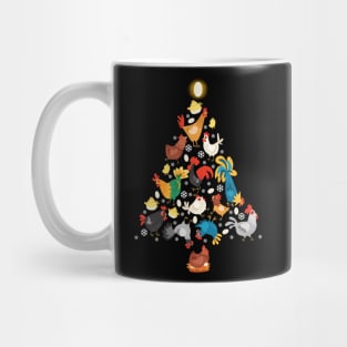 Funny Farm Christmas Men Kids Women Chicken Ugly Christmas Mug